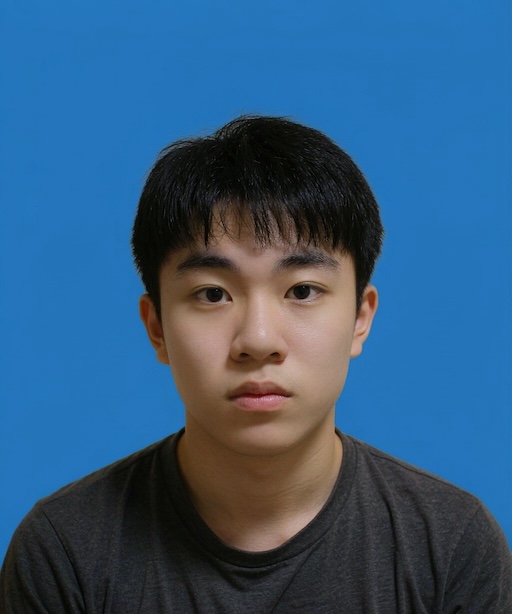 Compliant passport ID photo after processing